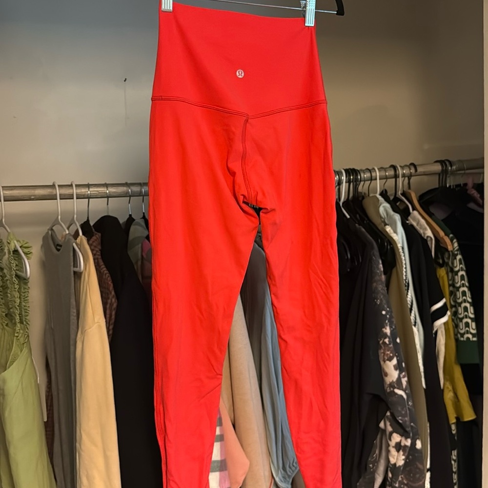 Lululemon BRIGHT Red Leggings